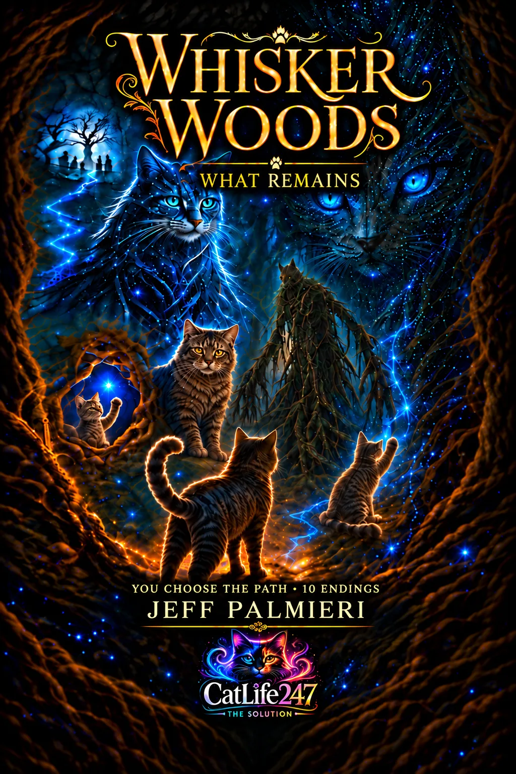 Front cover of Whisker Woods: What Remains by Jeff Palmieri.